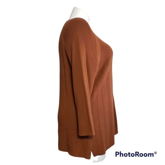 CJ Banks burnt orange / brown sweater - Picture 3 of 5